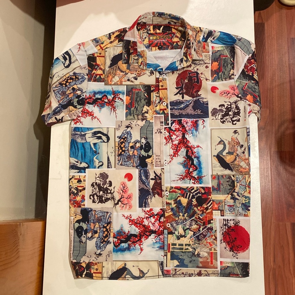 Button Up Fresh Prints of Tokyo by Drill Clothing Co. — Used Condition
